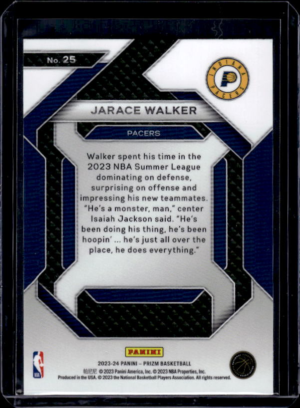 2023-24 Panini Prizm #25 Jarace Walker Emergent