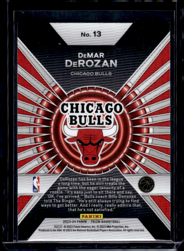 2023-24 Panini Prizm #13 DeMar DeRozan Dominance