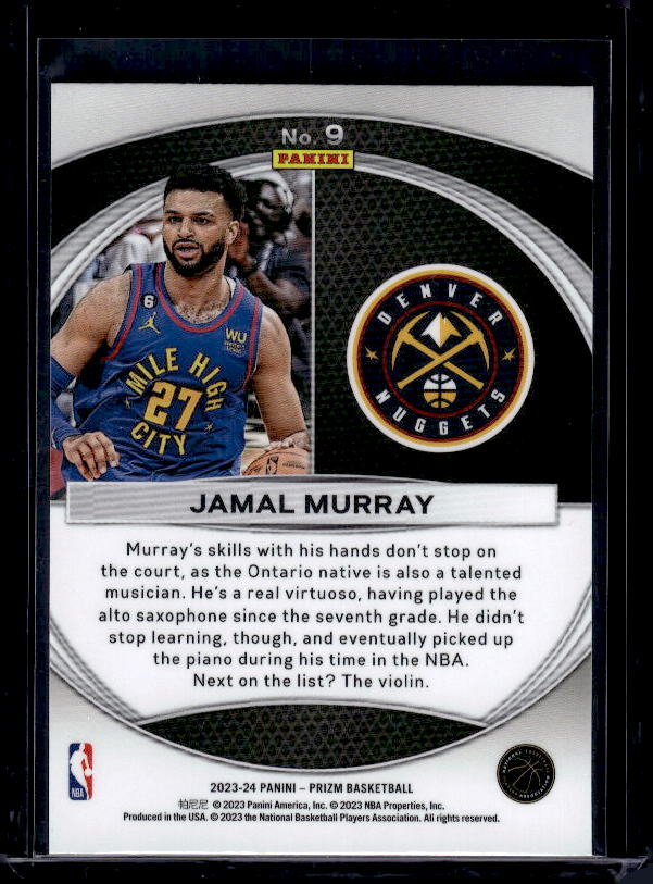 2023-24 Panini Prizm #9 Jamal Murray Global Reach