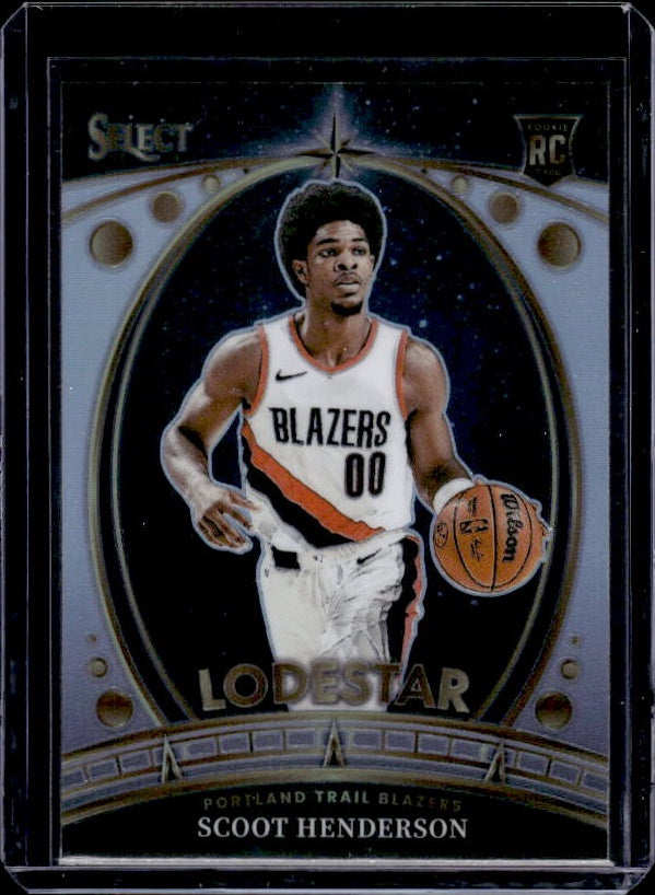 2023-24 Panini Select #1 Scoot Henderson Lodestars Silver Prizms