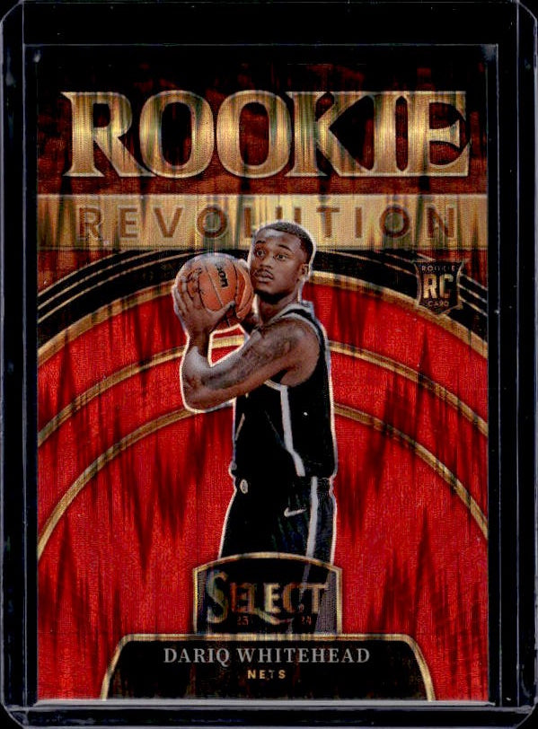 2023-24 Panini Select #30 Dariq Whitehead Rookie Rev Red Flash Prizms #/99