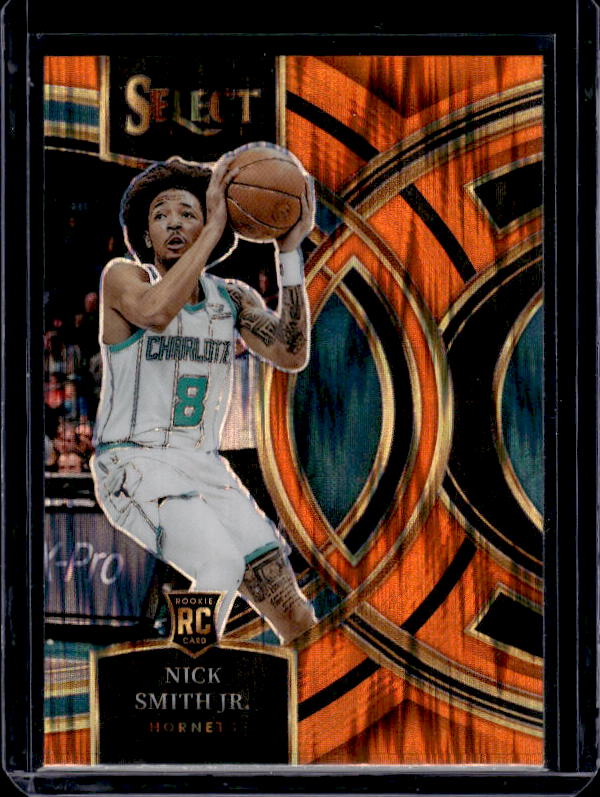 2023-24 Panini Select #119 Nick Smith Jr. Orange Flash Prizms