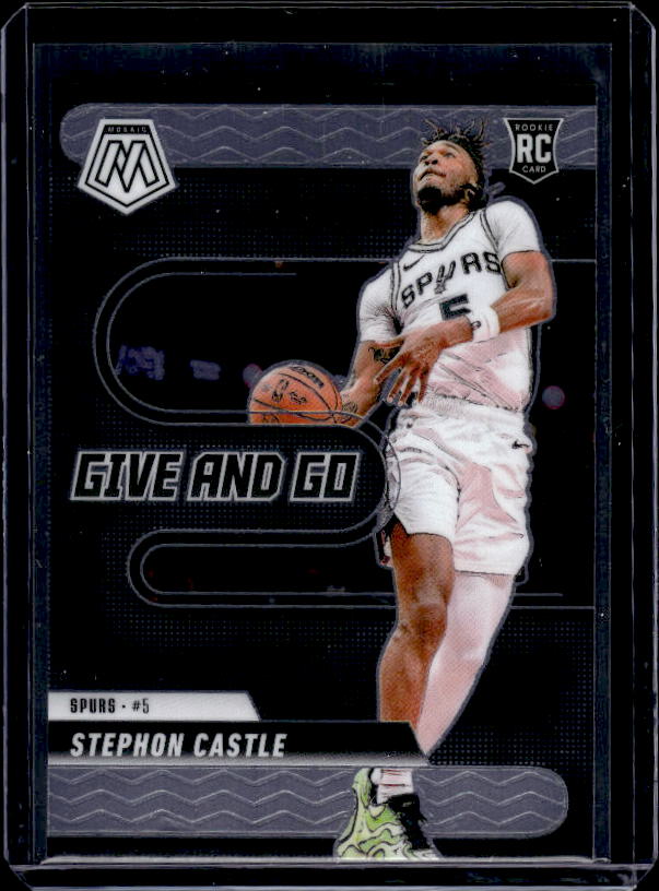 2024-25 Panini Mosaic #6 Stephon Castle Give and Go Mosaic