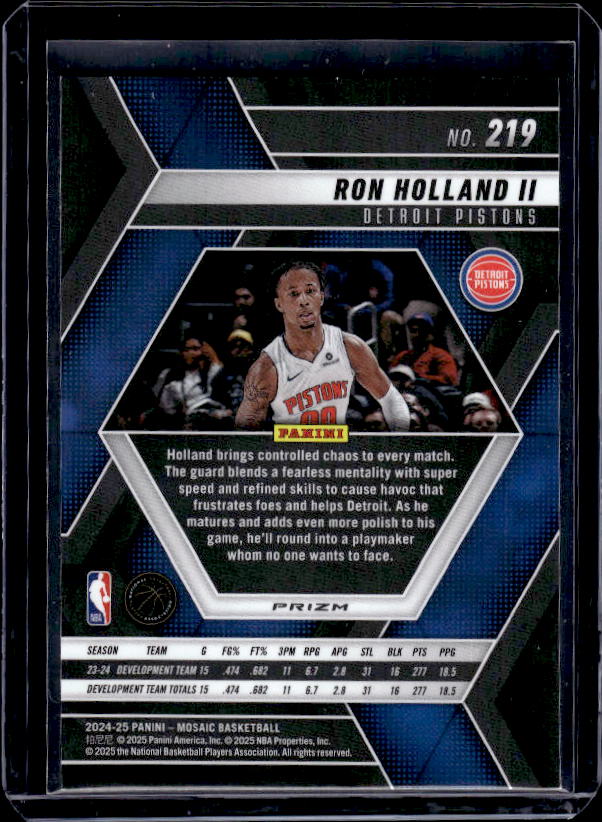 2024-25 Panini Mosaic #219 Ron Holland II Mosaic