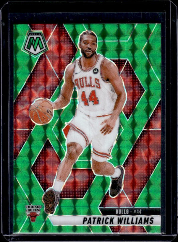 2024-25 Panini Mosaic #48 Patrick Williams Green Mosaic