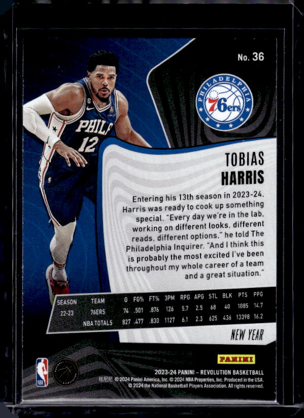 2023-24 Panini Revolution #36 Tobias Harris Chinese New Year