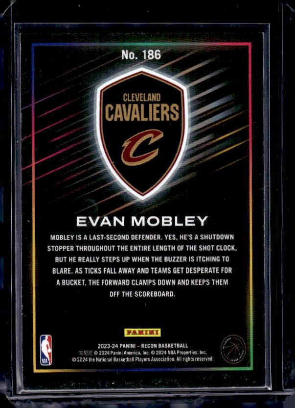 2023-24 Panini Recon #186 Evan Mobley Holo Bronze #/299
