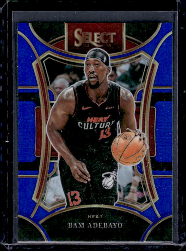 2023-24 Panini Select #342 Bam Adebayo Blue Prizms
