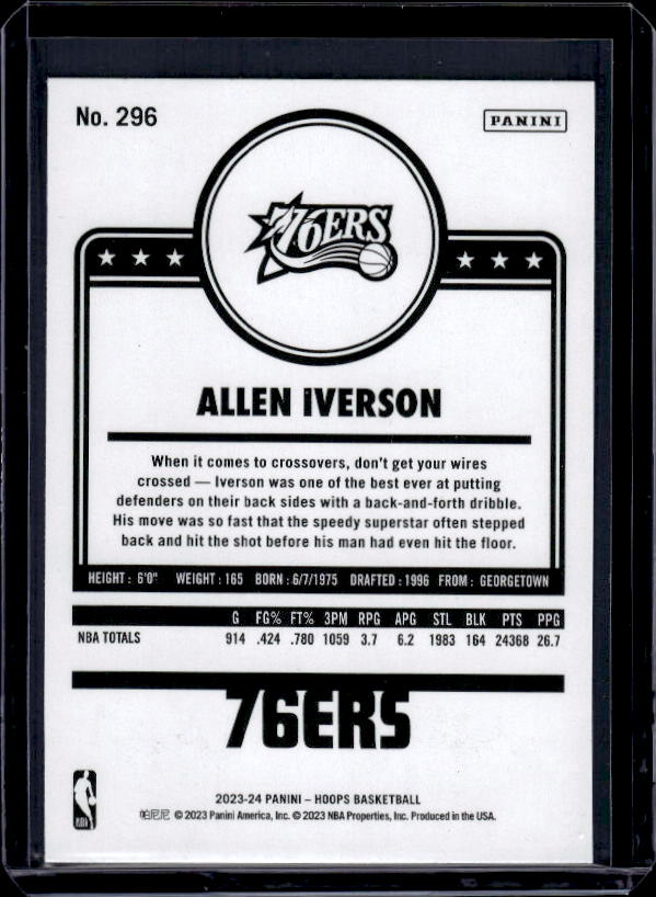 2023-24 Hoops #296 Allen Iverson
