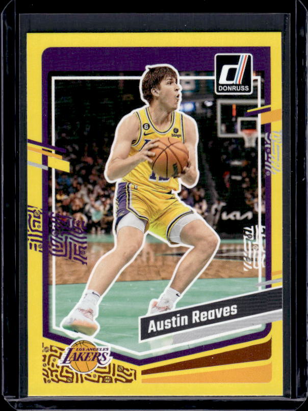 2023-24 Donruss #18 Austin Reaves Yellow Flood