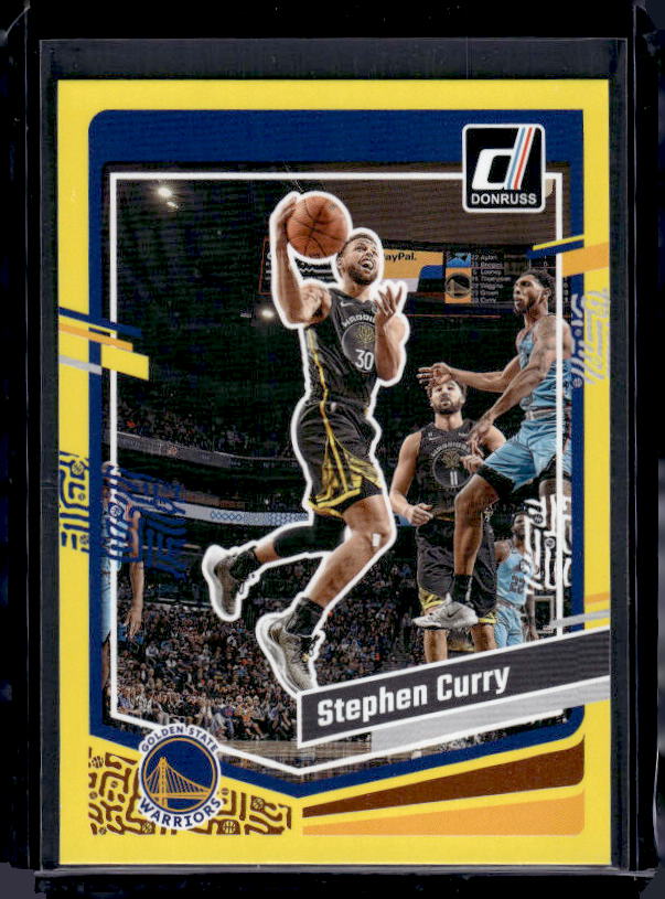 2023-24 Donruss #65 Stephen Curry Yellow Flood