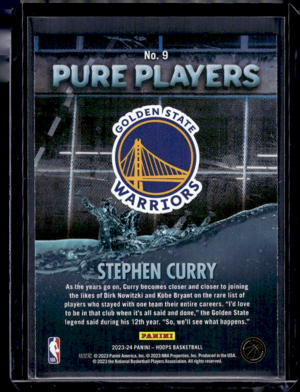 2023-24 Hoops #9 Stephen Curry Pure Players