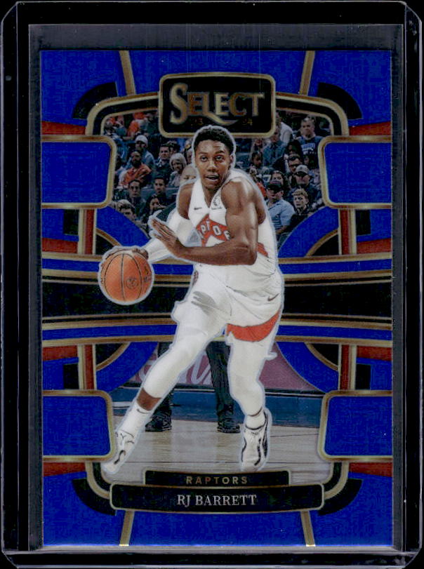 2023-24 Panini Select #1 RJ Barrett Blue Prizms