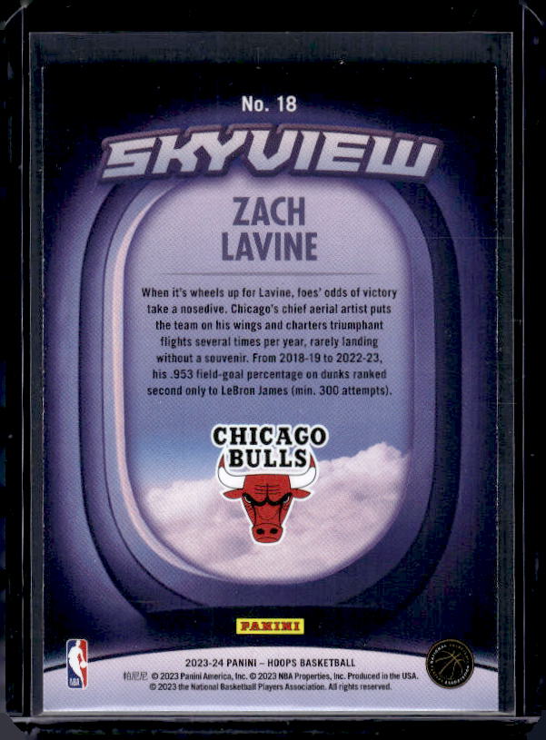 2023-24 Hoops Winter #18 Zach LaVine Skyview