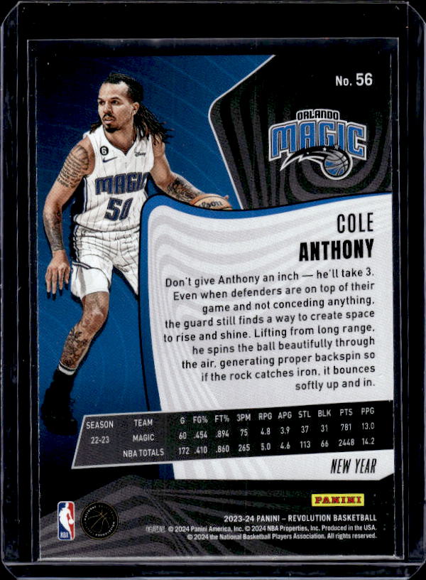 2023-24 Panini Revolution #56 Cole Anthony Chinese New Year