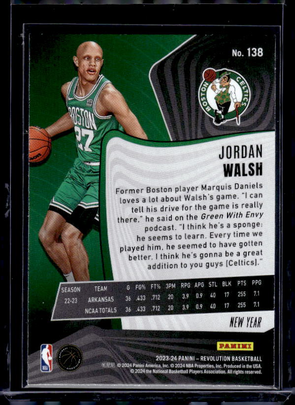 2023-24 Panini Revolution #138 Jordan Walsh Chinese New Year