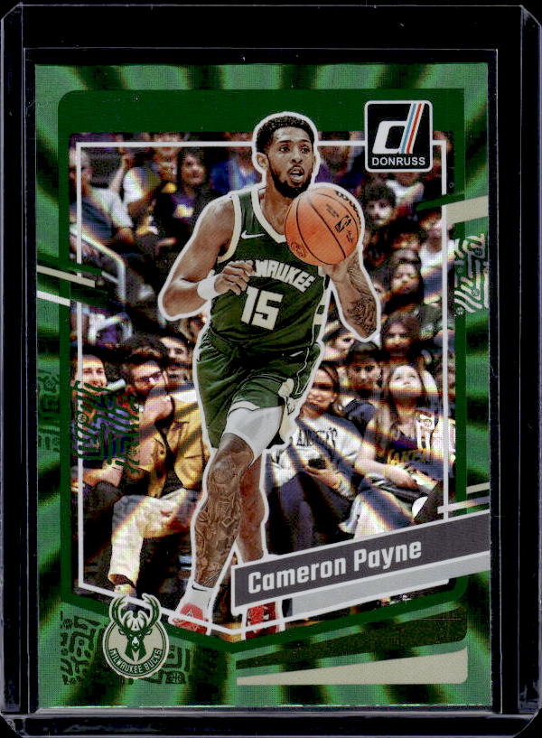 2023-24 Donruss #7 Cameron Payne Green Laser Holo