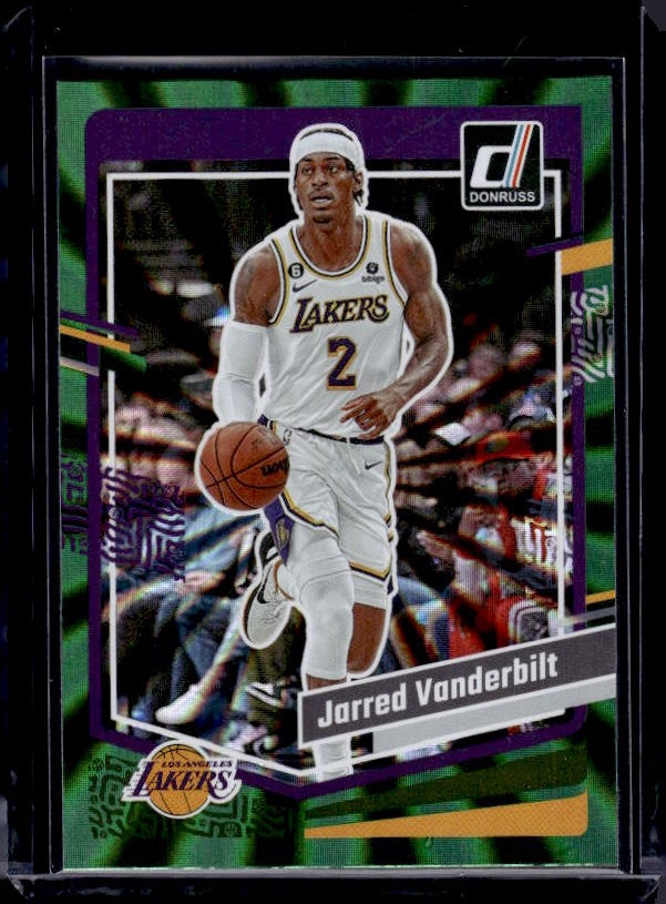 2023-24 Donruss #194 Jarred Vanderbilt Green Laser Holo