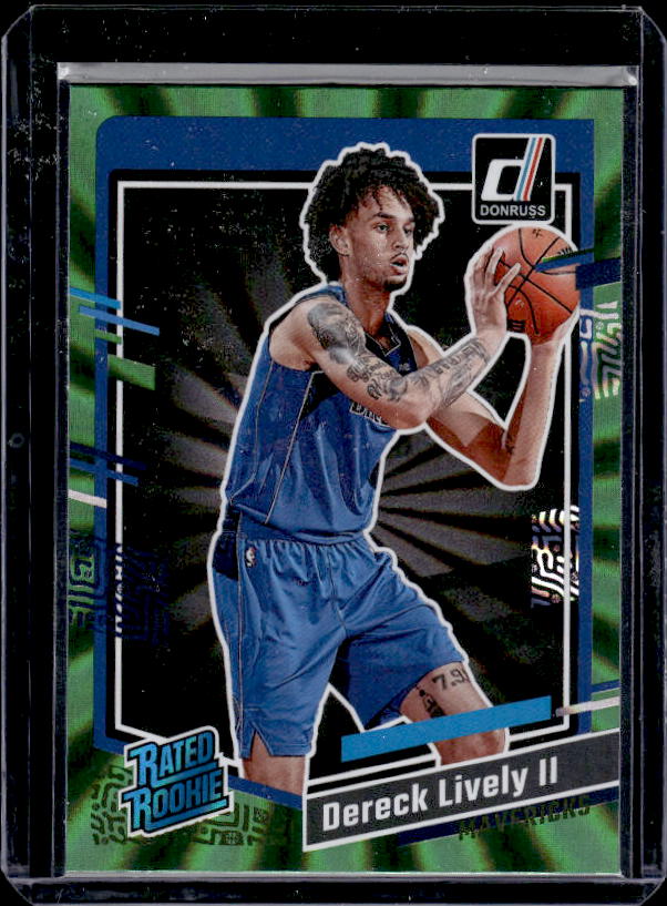 2023-24 Donruss #233 Dereck Lively II Green Laser Holo