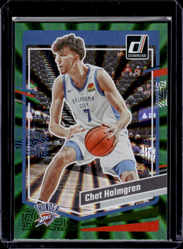 2023-24 Donruss #123 Chet Holmgren Green Laser Holo