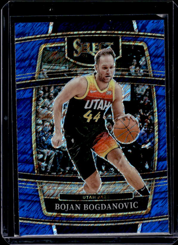 2021-22 Panini Select #69 Bojan Bogdanovic Blue Shimmer Prizms