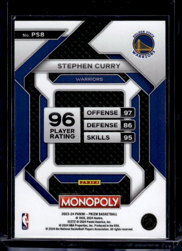 2023-24 Panini Prizm Monopoly #PS8 Stephen Curry All-Star