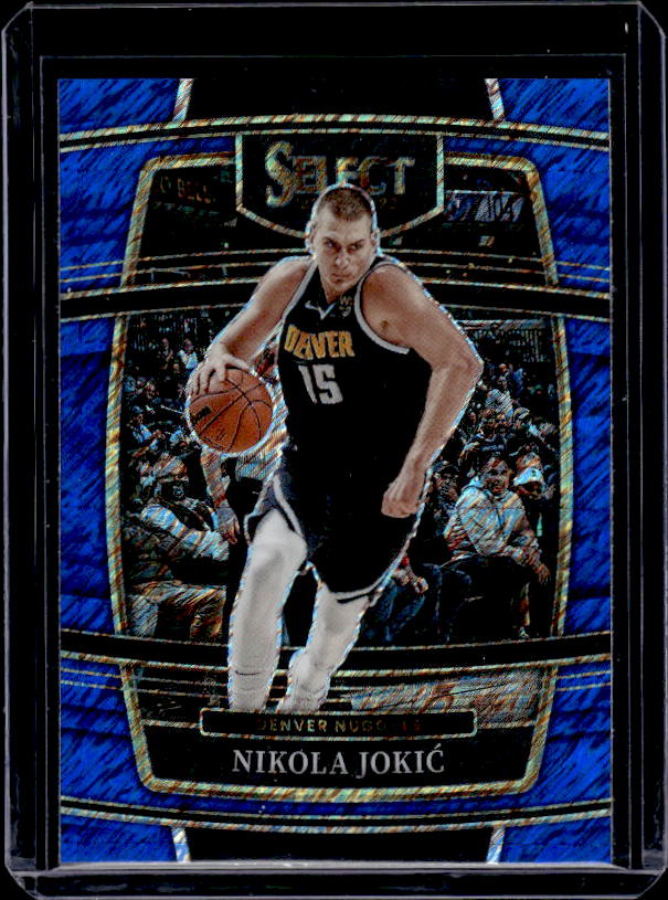 2021-22 Panini Select #82 Nikola Jokic Blue Shimmer Prizms