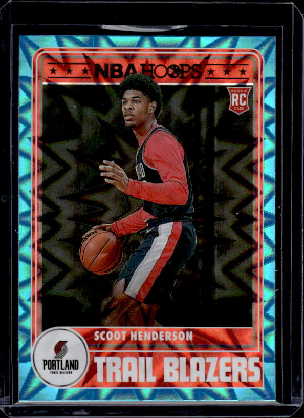 2023-24 Hoops #297 Scoot Henderson Teal Explosion