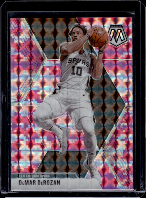 2019-20 Panini Mosaic #184 DeMar DeRozan Camo Pink