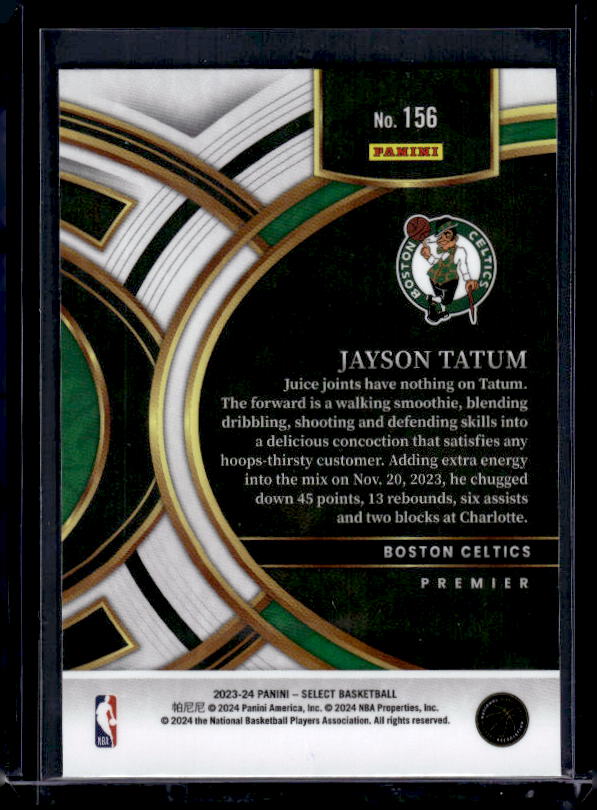 2023-24 Panini Select #156 Jayson Tatum