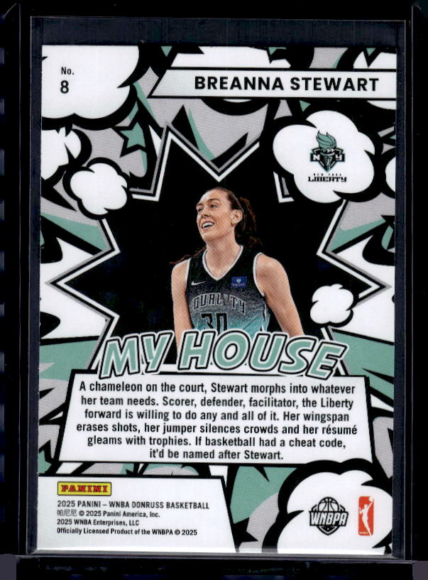 2025 Donruss WNBA #8 Breanna Stewart My House
