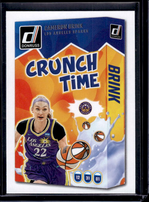 2025 Donruss WNBA #17 Cameron Brink Crunch Time