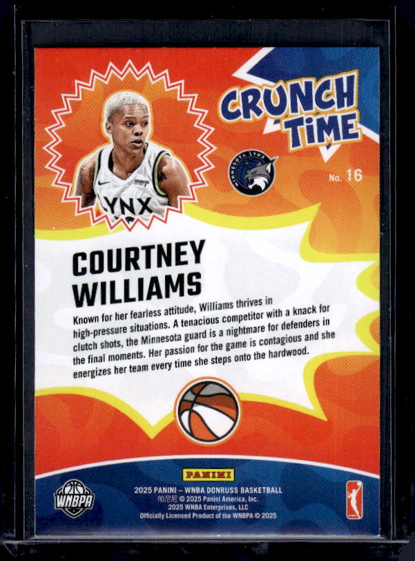 2025 Donruss WNBA #16 Courtney Williams Crunch Time