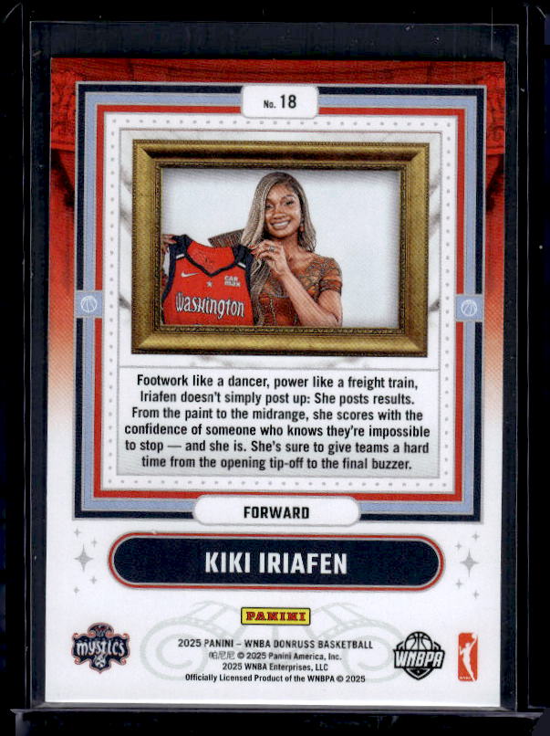 2025 Donruss WNBA #18 Kiki Iriafen Franchise Features Press Proof