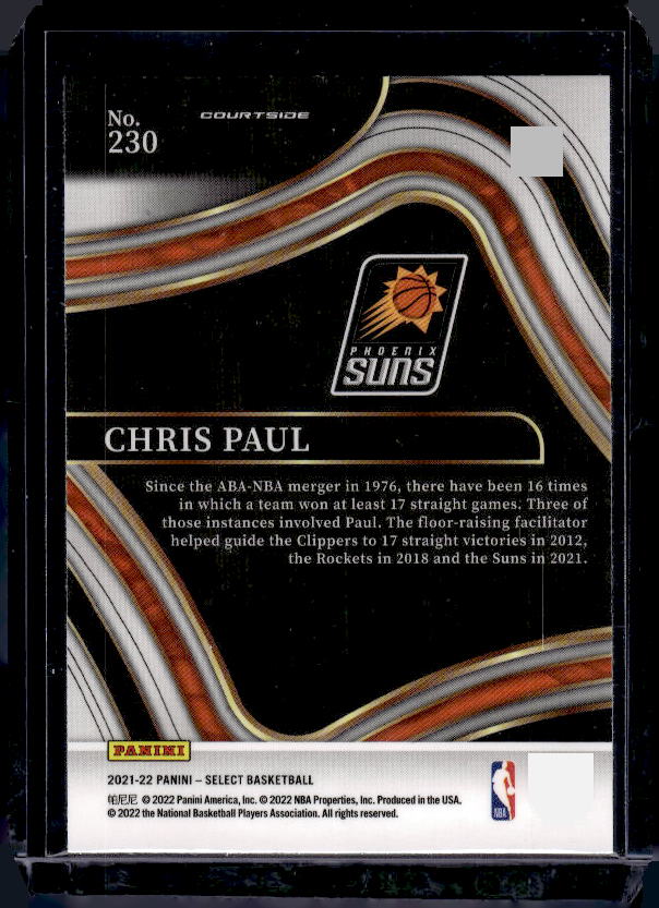 2021-22 Panini Select #230 Chris Paul Blue (Retail Base)