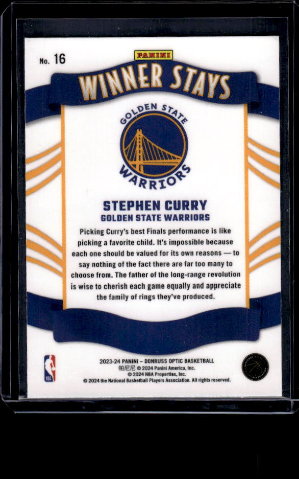 2023-24 Donruss Optic #16 Stephen Curry