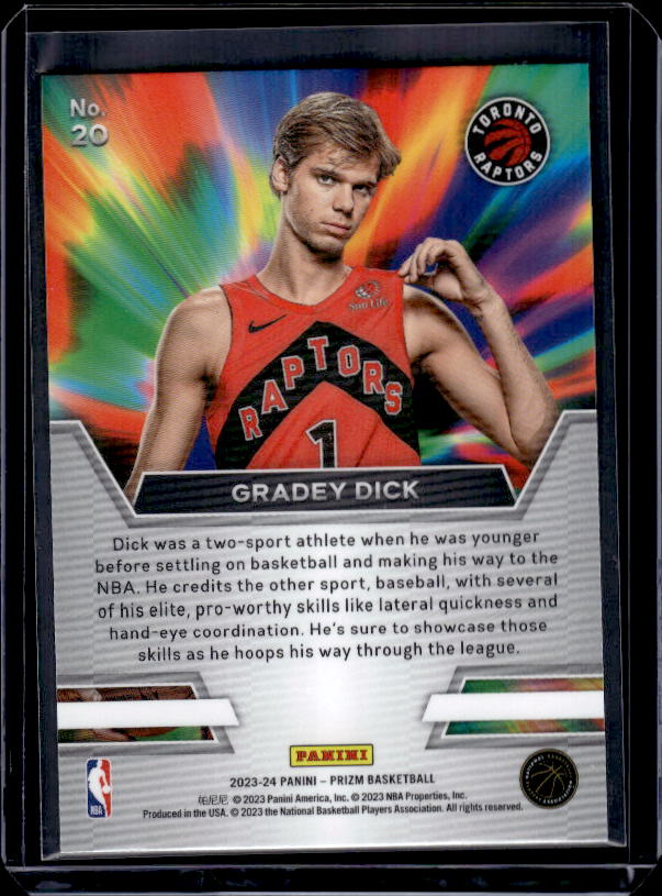 2023-24 Panini Prizm #20 Gradey Dick Instant Impact