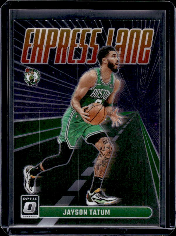 2023-24 Donruss Optic #12 Jayson Tatum Express Lane