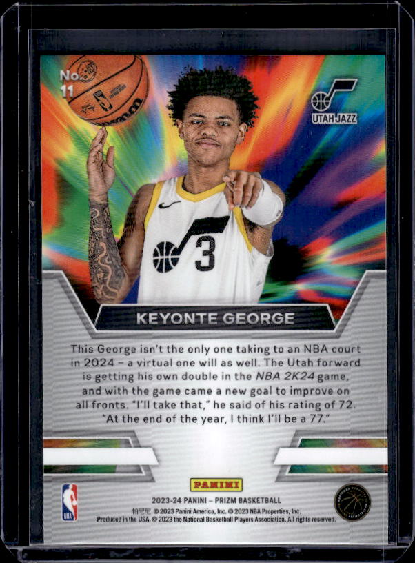 2023-24 Panini Prizm #11 Keyonte George
