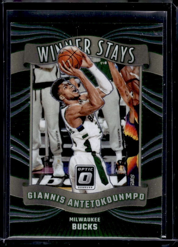 2023-24 Donruss Optic #1 Giannis Antetokounmpo Winner Stays