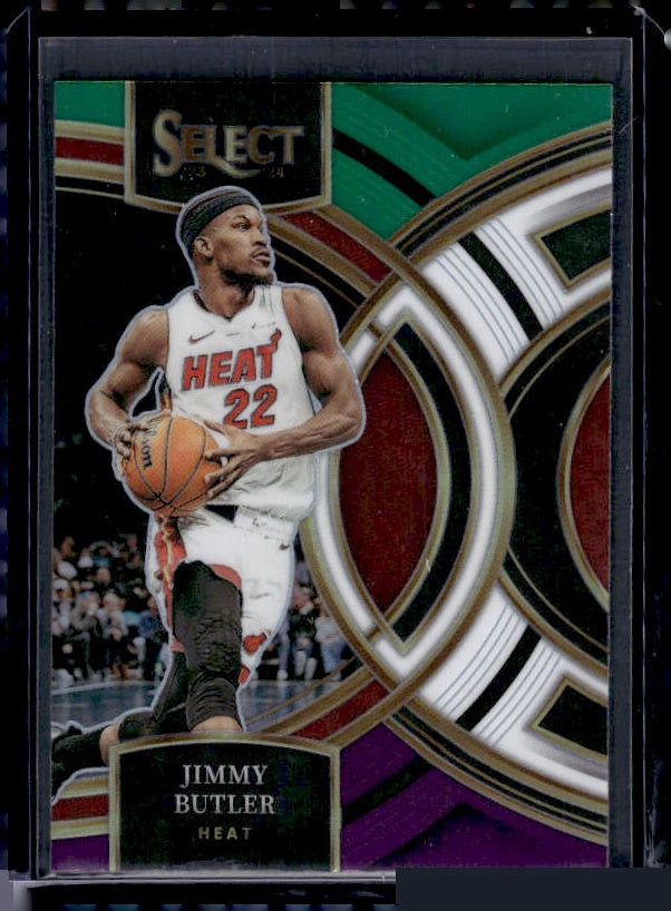 2023-24 Panini Select #161 Jimmy Butler Tri-Color Prizms