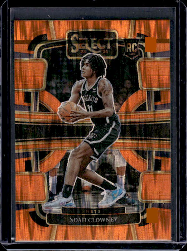 2023-24 Panini Select #73 Noah Clowney Orange Flash Prizms