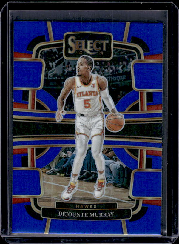 2023-24 Panini Select #27 Dejounte Murray Blue Prizms