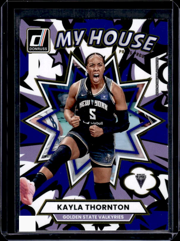 2025 Donruss WNBA #3 Kayla Thornton My House Press Proof Blue