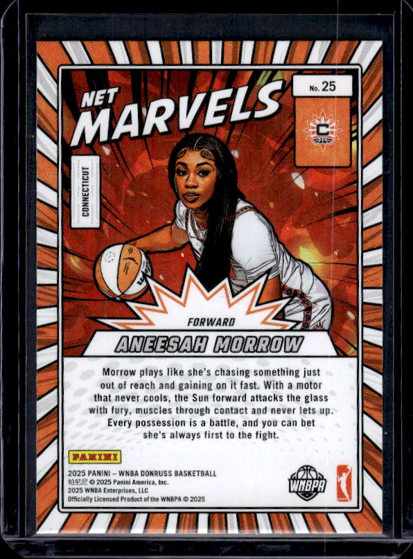 2025 Donruss WNBA #25 Aneesah Morrow Net Marvels Press Proof Blue