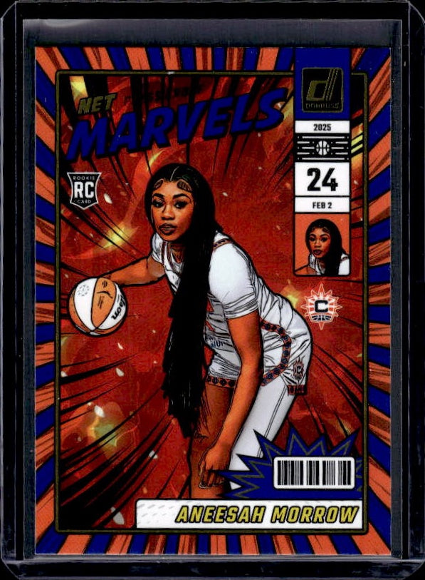 2025 Donruss WNBA #25 Aneesah Morrow Net Marvels Press Proof Blue