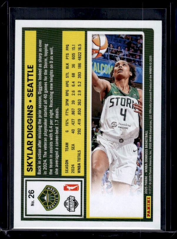 2025 Donruss WNBA #26 Skylar Diggins Holo