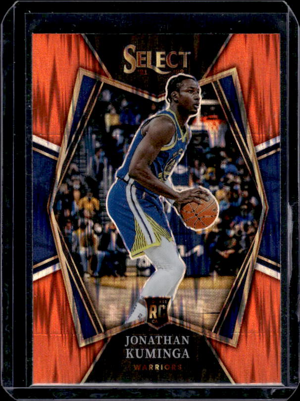 2021-22 Panini Select #123 Jonathan Kuminga Orange Flash Prizms