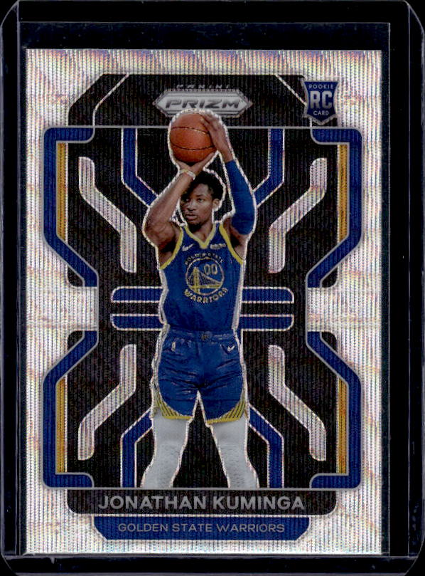 2021-22 Panini Prizm #307 Jonathan Kuminga Silver Wave