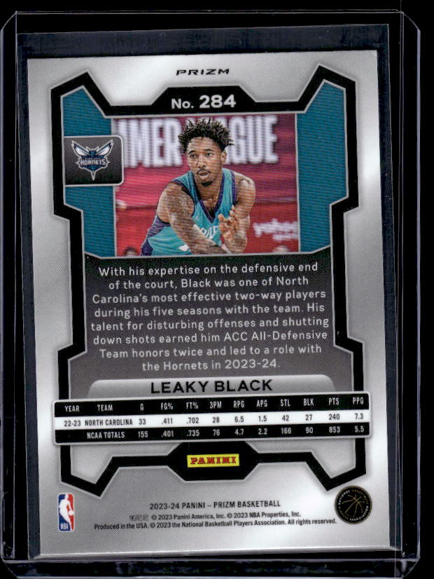 2023-24 Panini Prizm #284 Leaky Black Prizms Red White and Blue